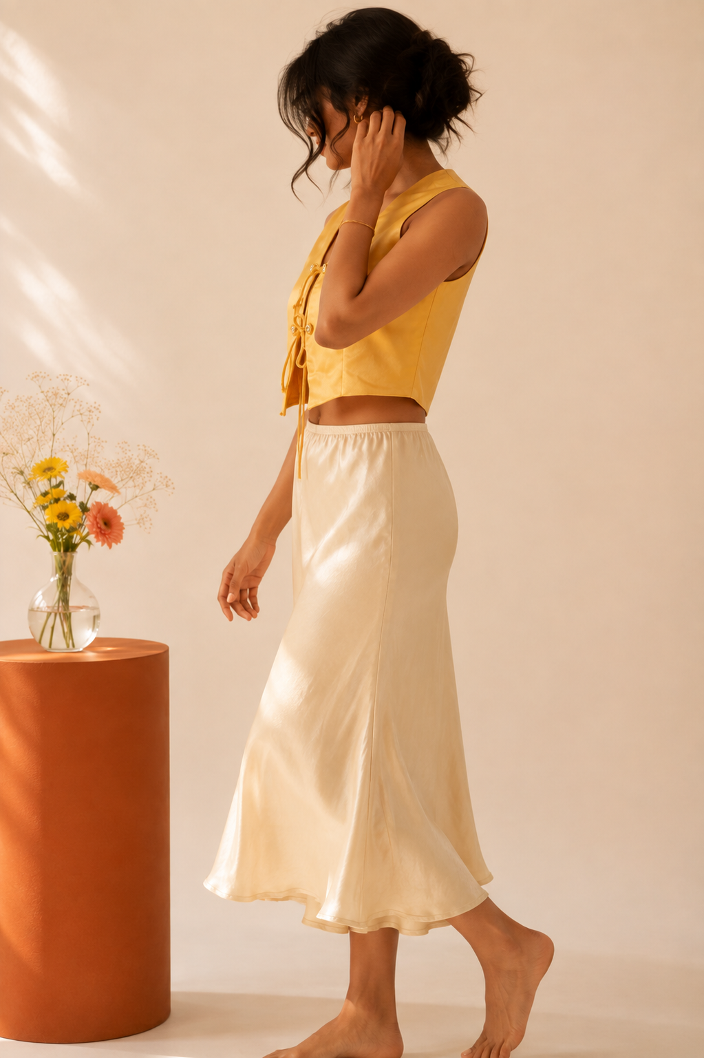 The Apricot Tie Top