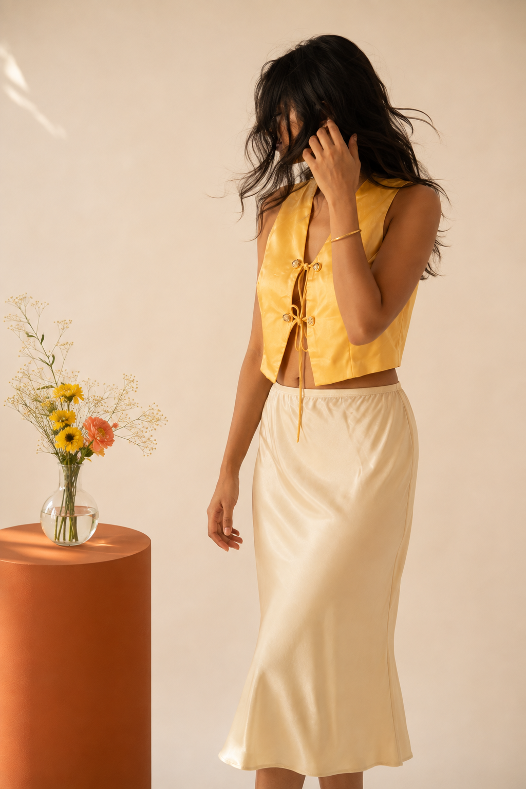 The Apricot Tie Top